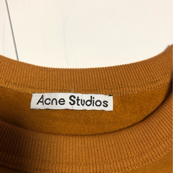 Acne mustard brown sweatshirt Relaxed Fit - Picture 7 of 11